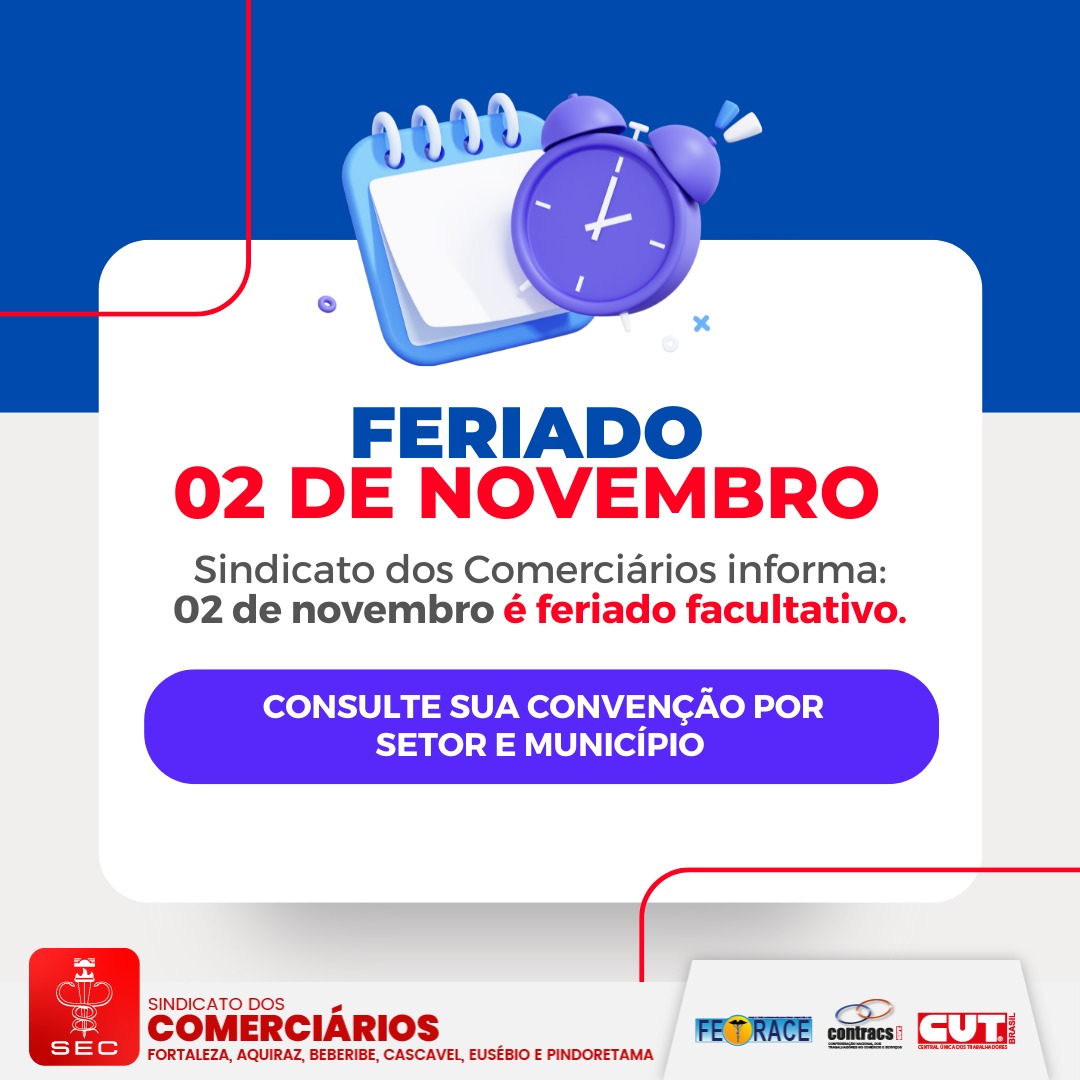 Clube estará fechado no feriado de Finados - SINDICATO DOS BANCÁRIOS DE  CATANDUVA E REGIÃO