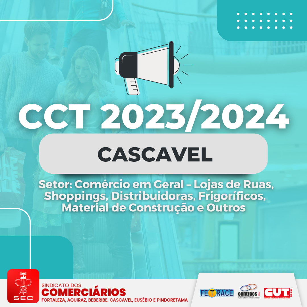 CCT 2023/2024 Comércio em Geral Cascavel Sindicato dos Comerciários